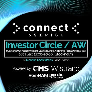 Cover Image for Connect x SweBAN Investor Circle / AW – Nordic Tech Week Special Edition