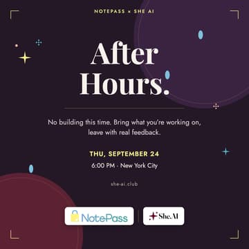 Cover Image for Notepass x She AI