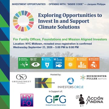 Cover Image for Climate Week NYC: Invest In and Support Climate Solutions