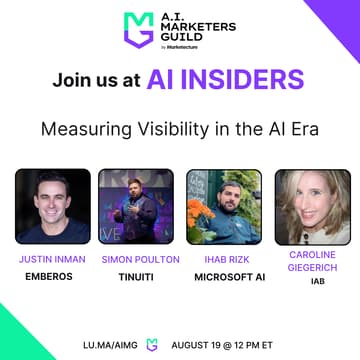 Cover Image for AI Insiders with Caroline Giegerich, Justin Inman, Simon Poulton, Ihab Rizk: Measuring Visibility in the AI Era