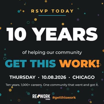 Cover Image for re:WORK TRAINING 10 Year Anniversary Celebration
