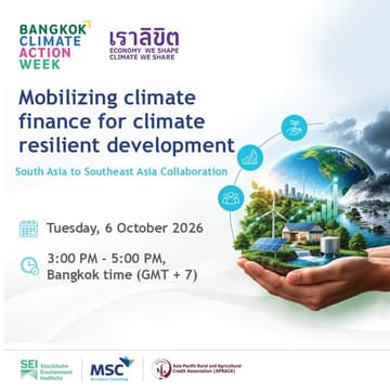 Cover Image for Mobilizing climate finance for climate resilient development