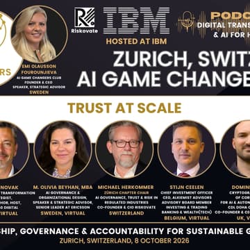 Cover Image for AI Game Changers Club | Zurich, Switzerland | Trust at Scale in the Age of AI