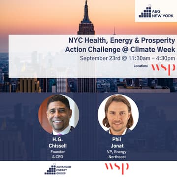 Cover Image for AEG NYC Health, Energy & Prosperity Action Challenge @ Climate Week NYC