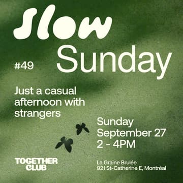 Cover Image for Slow Sunday *Montréal* #50 – La Graine Brûlée