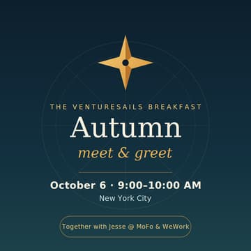 Cover Image for Autumn VentureSails Breakfast with Jesse @ MoFo & WeWork