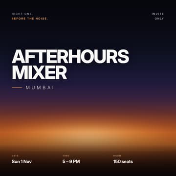 Cover Image for Afterhours Mixer: Mumbai
