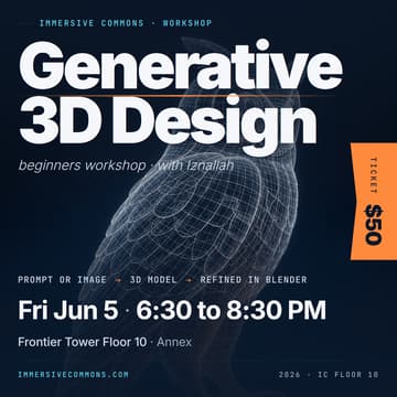 Cover Image for Generative 3D Design - Open Registration