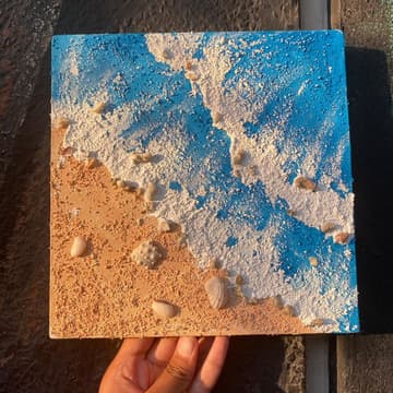 Cover Image for Art Social Hour: Textured Ocean Art