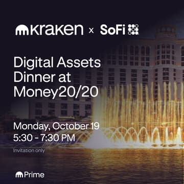 Cover Image for Kraken Prime & SoFi - Private Dinner at Money20/20