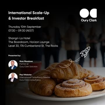 Cover Image for International Scale-Up & Investor Breakfast (Sydney)