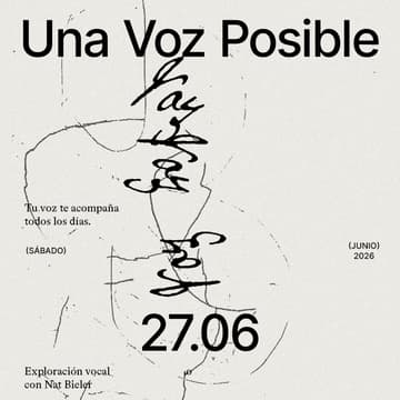 Cover Image for "Una Voz Posible" — Exploración vocal con Nat Bieler