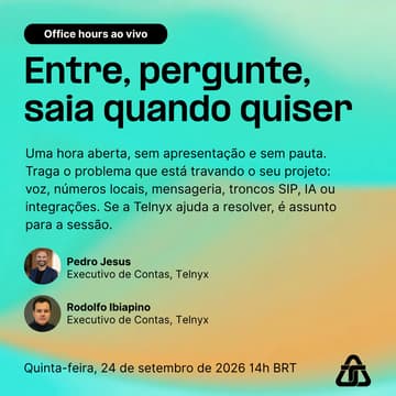 Cover Image for [Office Hours] Telnyx Brasil