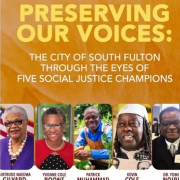 Cover Image for Preserving Our Voices: The City of South Fulton through the Eyes of Five Social Justice Champions.