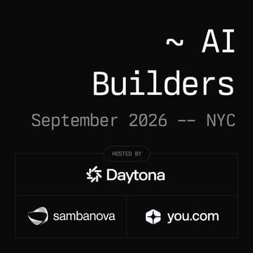 Cover Image for Daytona & SambaNova AI Builders - San Jose, September 2026