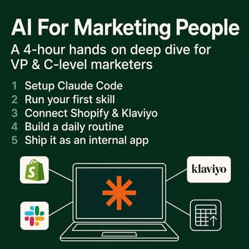 Cover Image for AI for DTC Marketing People