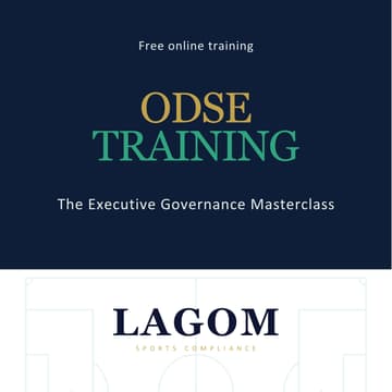 Cover Image for ODSE Training: The Executive Governance Masterclass