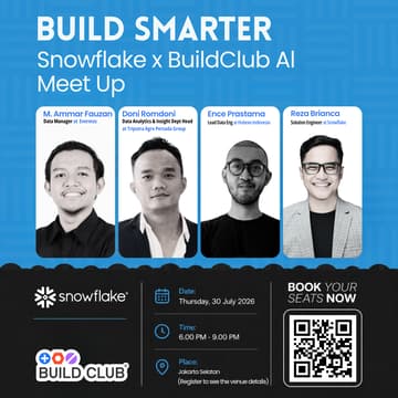 Cover Image for Build Smarter: Snowflake x BuildClub AI Indonesia