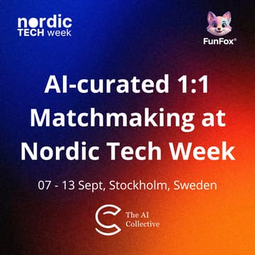 Cover Image for AI-curated 1:1 Matchmaking at Nordic Tech Week