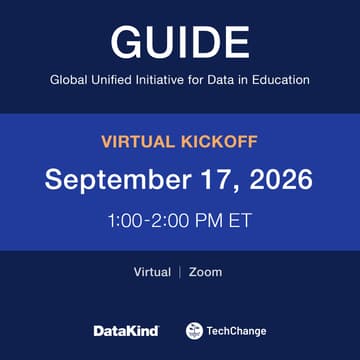 Cover Image for Global Unified Initiative for Data in Education: Kickoff