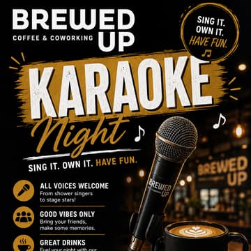 Cover Image for Brewed Up’s Karaoke