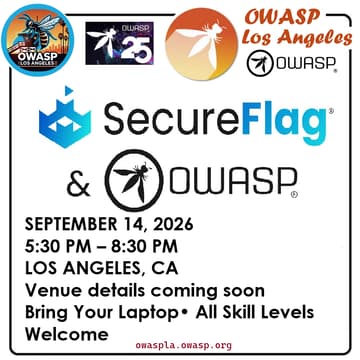 Cover Image for OWASP Los Angeles × SecureFlag Secure Development Tournament