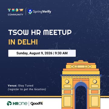 Cover Image for TSOW HR Meetup in Delhi