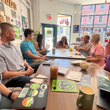 Cover Image for Civic Coffee Hour: How Norwalk learns about its candidates, with the League of Women Voters