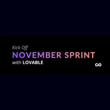 Cover Image for 💥 Kick Off: November Sprint