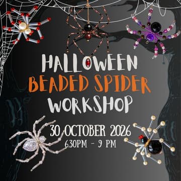 Cover Image for [Craft night with the girls] Beaded Spider Earring Workshop