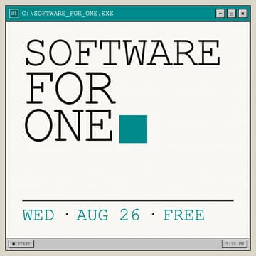 Cover Image for Software for One