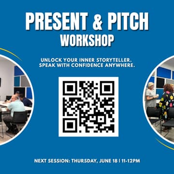 Cover Image for PRESENT & PITCH Monthly Workshop