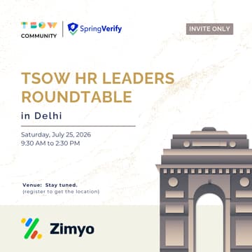 Cover Image for TSOW HR Leaders Roundtable in Delhi