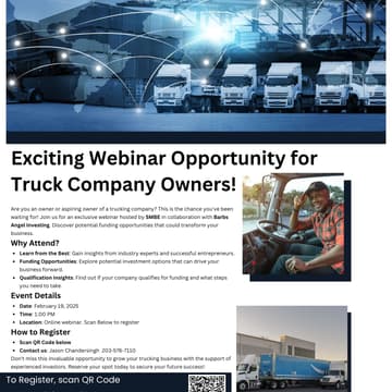 Cover Image for Barbs Angel Investing (Transportation)- Webinar
