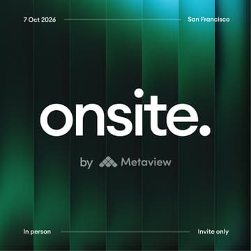 Cover Image for Onsite by Metaview.