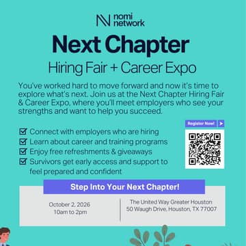 Cover Image for Nomi Network Next Chapter Hiring Fair + Career Expo
