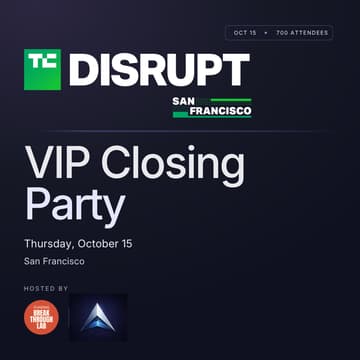 Cover Image for TechCrunch Disrupt Week VIP Closing Party with Synexis & Funding Breakthrough Lab