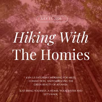 Cover Image for Hiking With The Homies 🥾