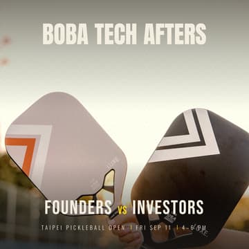 Cover Image for Founders vs Investors Pickleball Open - Boba Tech Afters
