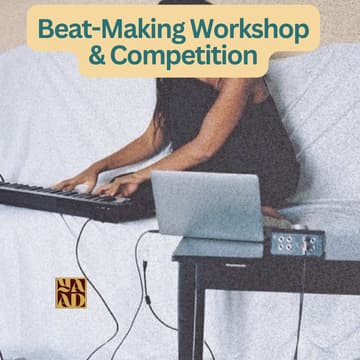 Cover Image for Beat-Making Workshop & Competition: 4 teams, 1 brief, One hour with NiNE8 COLLECTIVE