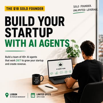 Cover Image for The $1B Solo Founder: Build Your Startup With AI Agents