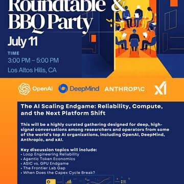 Cover Image for Top AI Researchers Roundtable & BBQ Party in Los Altos Hills