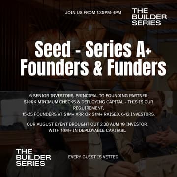 Cover Image for The Deployment Room: 6 Active Funds, Funding Founders (Seed to Series B) - Jan 10th