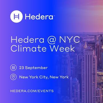Cover Image for Hedera @ NYC Climate Week