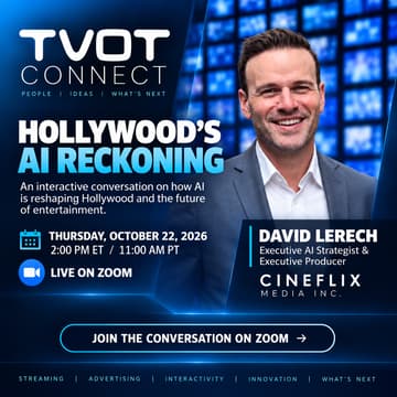 Cover Image for VIRTUAL: TVOT CONNECT: David Lerech on Hollywood's AI Reckoning