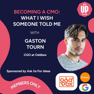 Cover Image for IRL: Becoming a CMO - What I Wish Someone Told Me with Gaston, CGO Oddbox