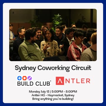 Cover Image for Build Club x Antler - Sydney Coworking Circuit
