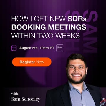 Cover Image for How I Get New SDRs Booking Meetings Within Two Weeks