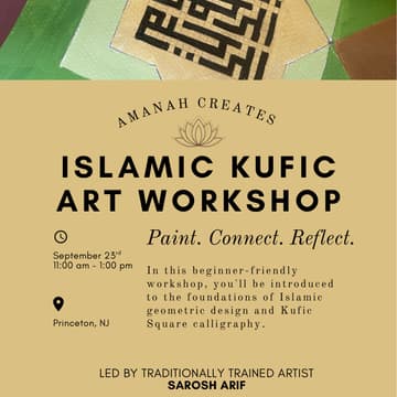 Cover Image for Amanah Creates: Islamic Kufic Workshop