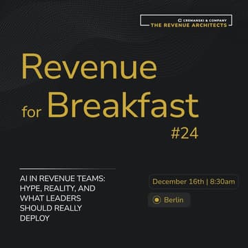 Cover Image for Revenue for Breakfast #24 - AI in revenue teams: hype, reality, and what leaders should really deploy